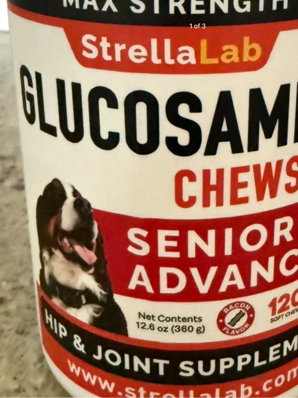 Glucosamine Chews - Bacon Flavour - Senior Advanced - FOR DOGS